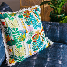 Load image into Gallery viewer, Palm Tree Fringe Pillow by Justina Blakeney® X Loloi
